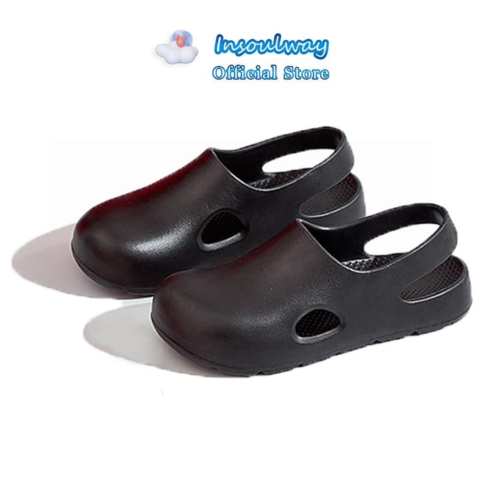 【ซื้อ 1 แถม 1】Insoulway รองเท้าแตะ รองเท้าหัวโต ขาว 4cm พื้นหนา กันลื่น กันน้ำ ทนต่อการสึกหรอ ผู้หญิง เหมาะกับฤดู IBTX0D