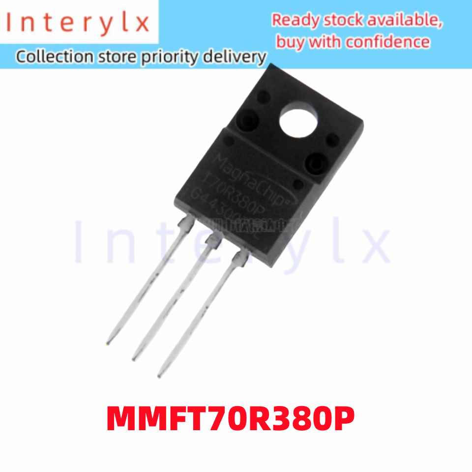5 ชิ้น/ล็อต MMFT70R380 T70R380P MMFT70R380P TO-220F LCD TV Field Effect Tube พลาสติกปิดผนึก