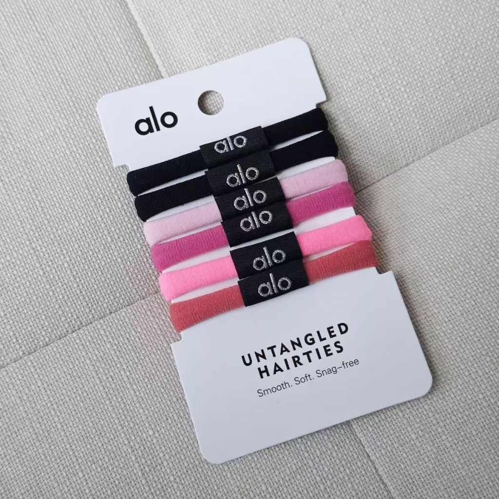 Alo yoga ผ้าผูกผมสีทึบ