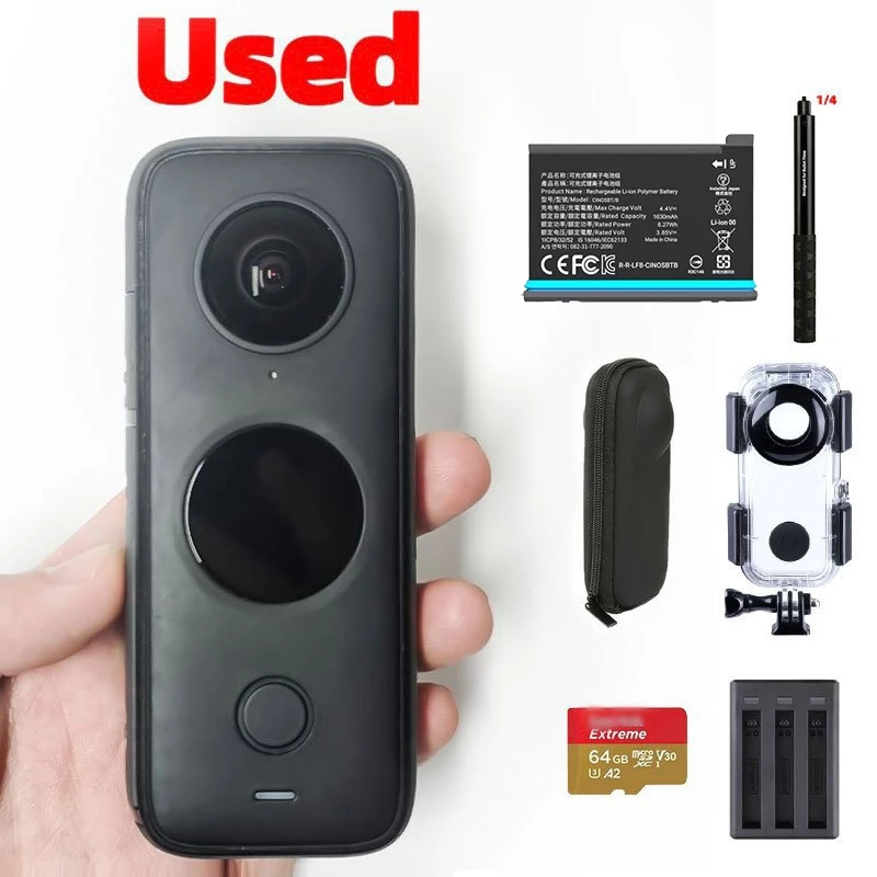 กล้องพาโนรามิค สำหรับกล้องแอคชั่น Insta360 ONE X2 มือสอง Panoramic Camera กล้อง Used