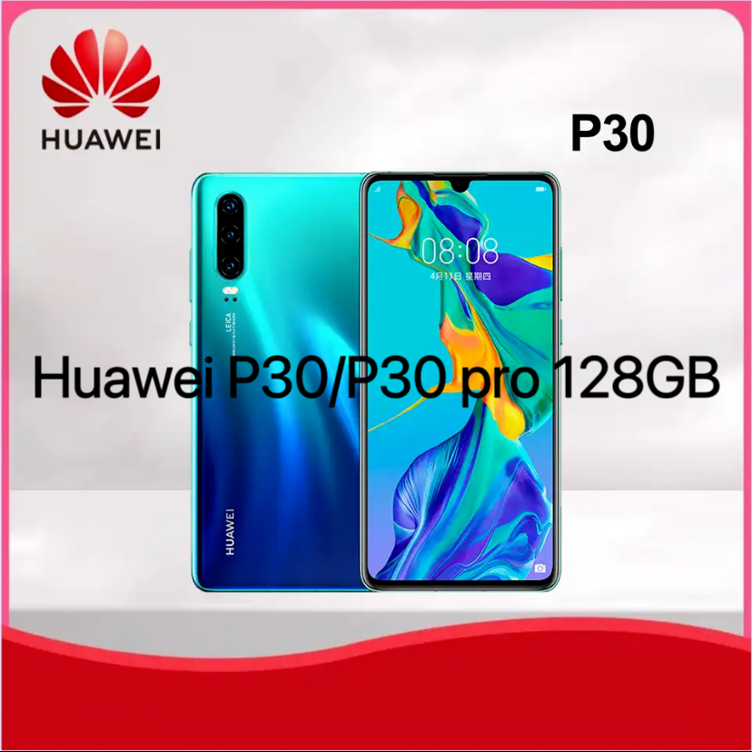 Huawei P30 Pro สมาร์ทโฟน 40.0MP กล้อง Octa Core Screen ลายนิ้วมือ โทรศัพท์มือถือ โทรศัพท์มือสอง