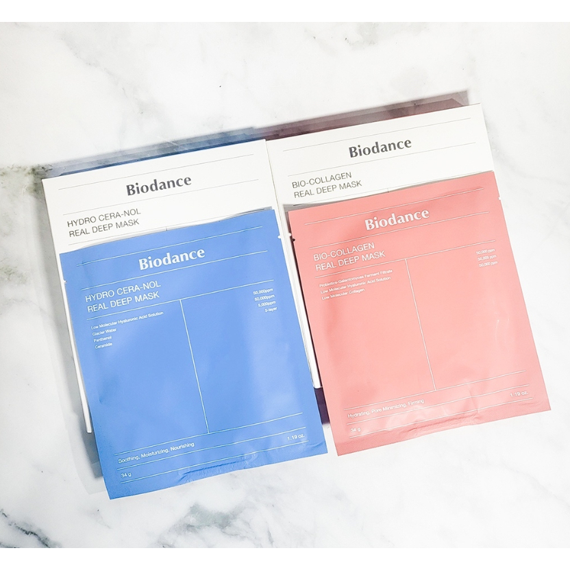 [Biodance] Bio-collagen / Hydro Cera-Nol Real Deep Mask 34g*4EA