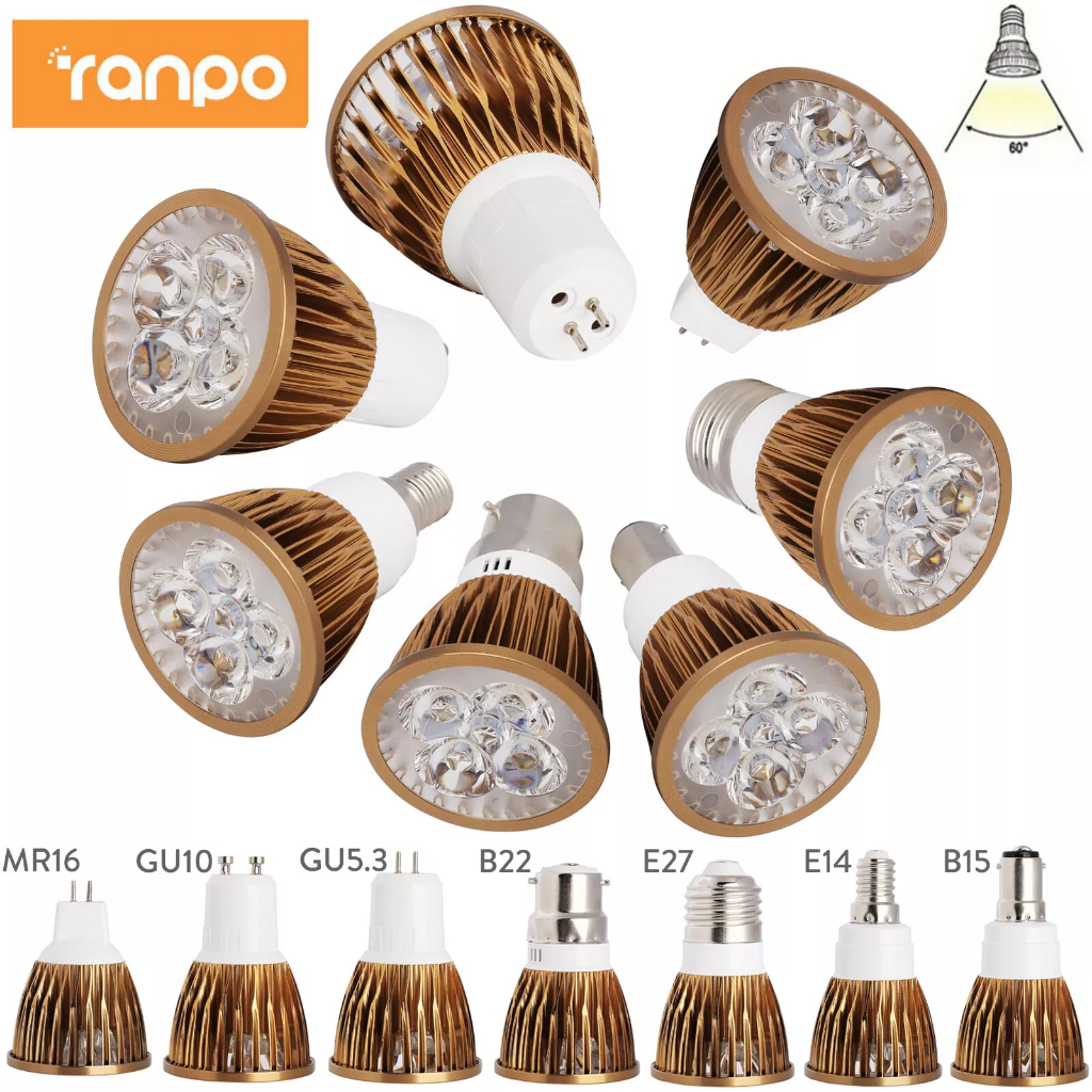 หรี่แสงได้ Led Spotlight 9W 12W 15W หลอดไฟ E14 Warm White 220V GU10 E27 Cool ธรรมชาติ Warm White Spotlight หลอดไฟสําหรับตกแต่งห้อง
