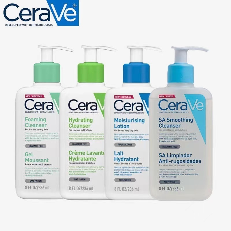 Cerave Cleanser CeraVe Cleanser 236ml (โฟม/น้ํา/ครีมถึงโฟม/SA Smooth/Bleaching)