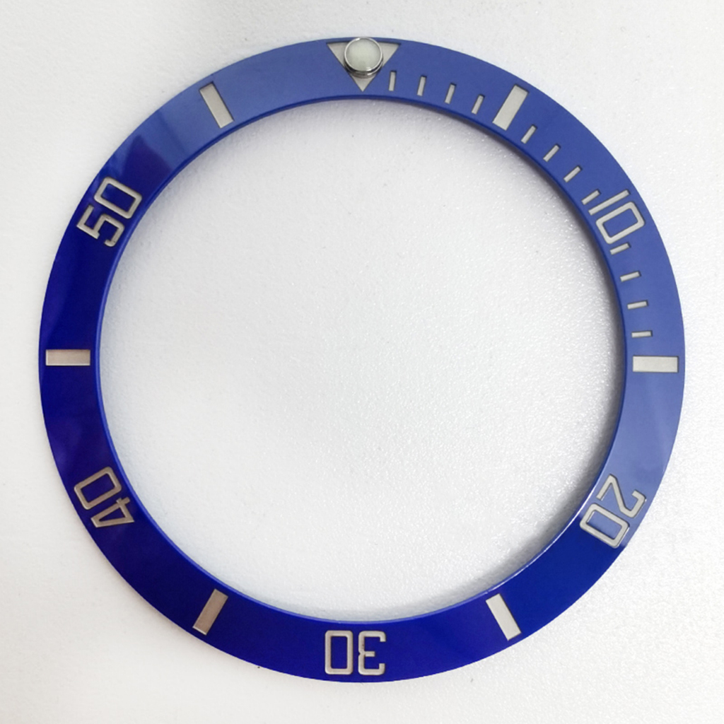 เซรามิค Scale Beveled Bezel เปิดสีดําสีเขียว Aqua Ghost เซรามิคด้านนอก Bezel เปิดอุปกรณ์เสริมสําหรับ