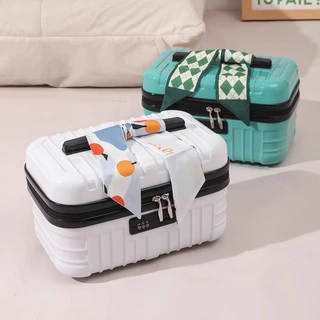 Turqgast กระเป๋าเก็บเครื่องสําอางแบบพกพาขนาด 18 นิ้วกล่องเครื่องมือขนาดเล็ก 16 นิ้ว 17 นิ้ว