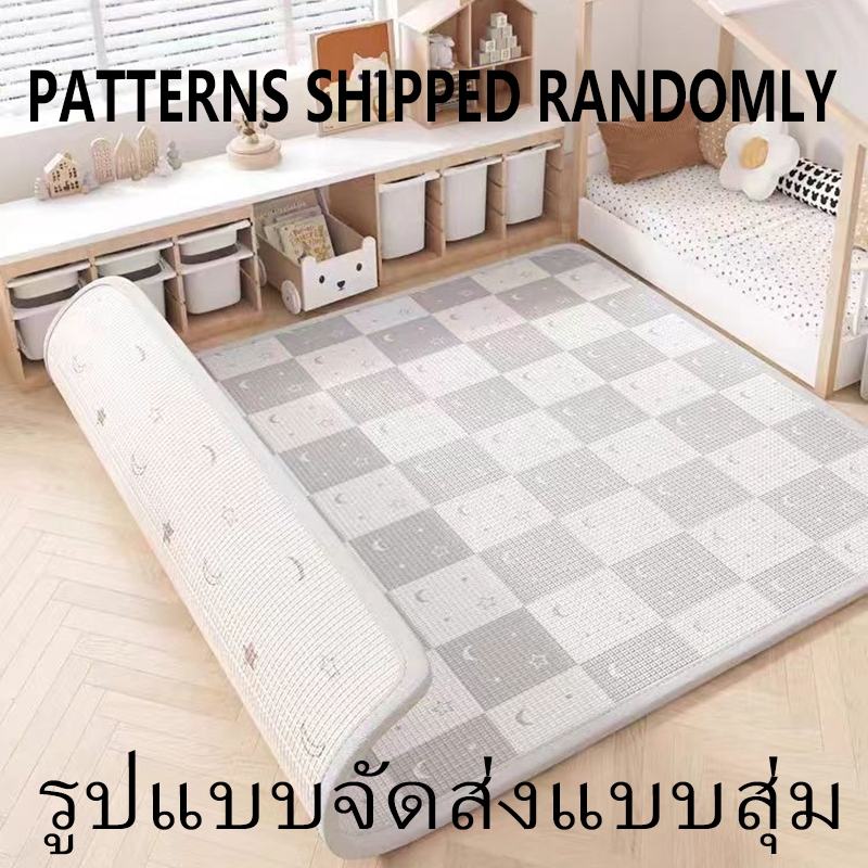 เสื่อโฟมหนา แผ่นรองคลาน เบาะรองคลาน แผ่นลองคลาน เสื่อปีนเด็กหนาบ้านเด็กห้องนั่งเล่นเสื่อคลานพับประกบเด็กโฟมพรมปูพื้นฟอร์มาลดีไฮด์ฟรี