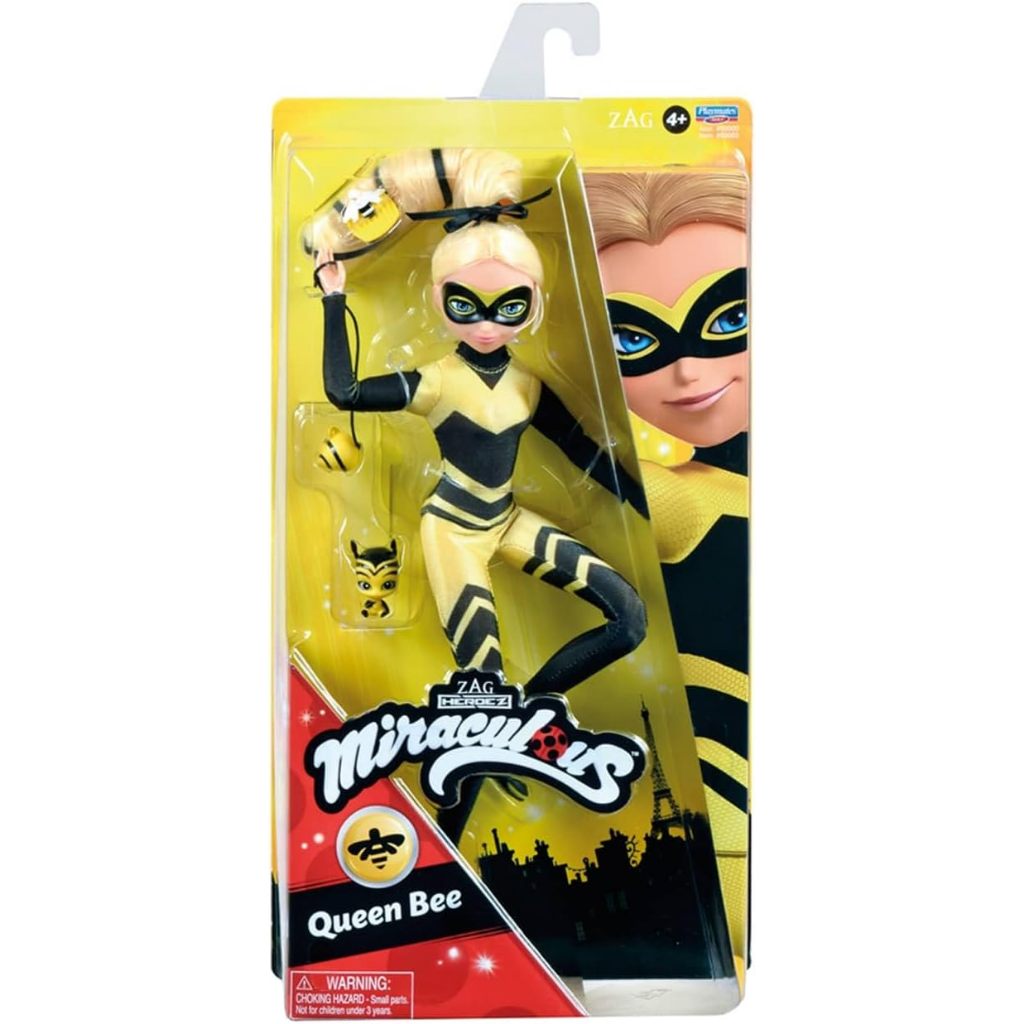 Miraculous Ladybug Queen Bee ตุ๊กตาแฟชั่นขนาด 10.5 นิ้วพร้อมอุปกรณ์เสริมและเกสร Kwami