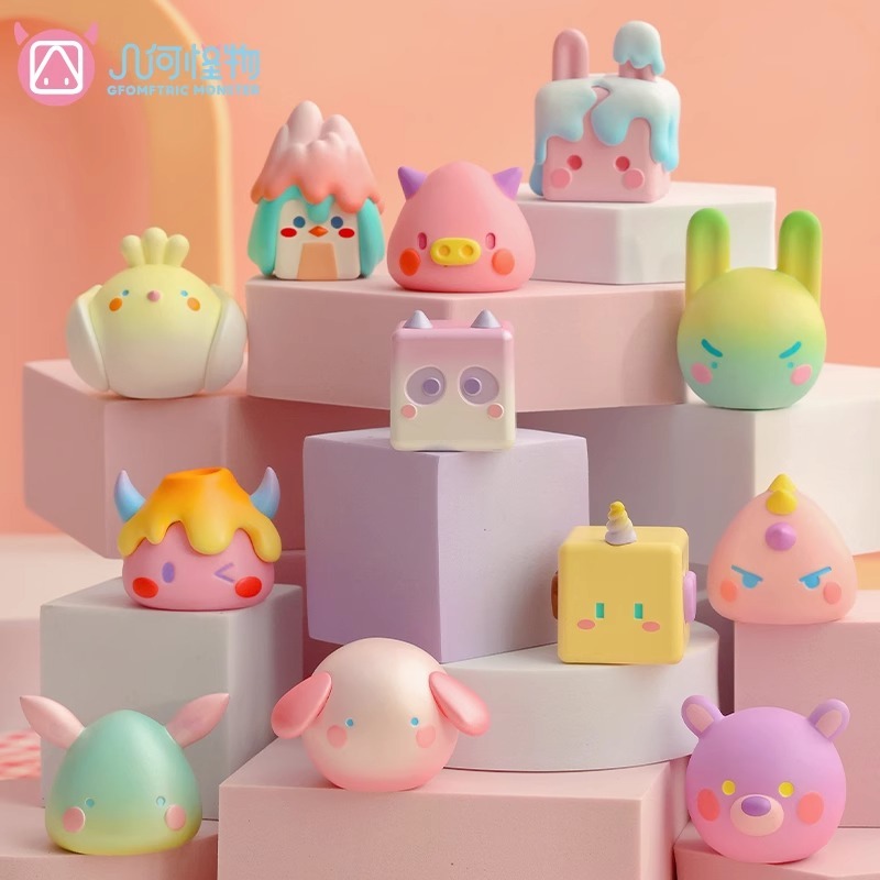 รูปถั่วจิ๋ว Geometric Monster Series (24 ชิ้น)