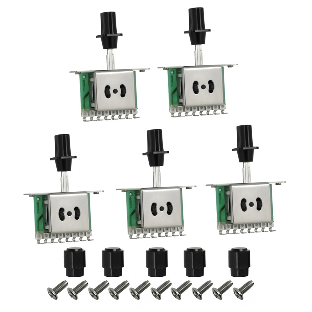 Fleor 6PCS 3-Way Guitar Switch สําหรับชิ้นส่วนกีตาร์ TL