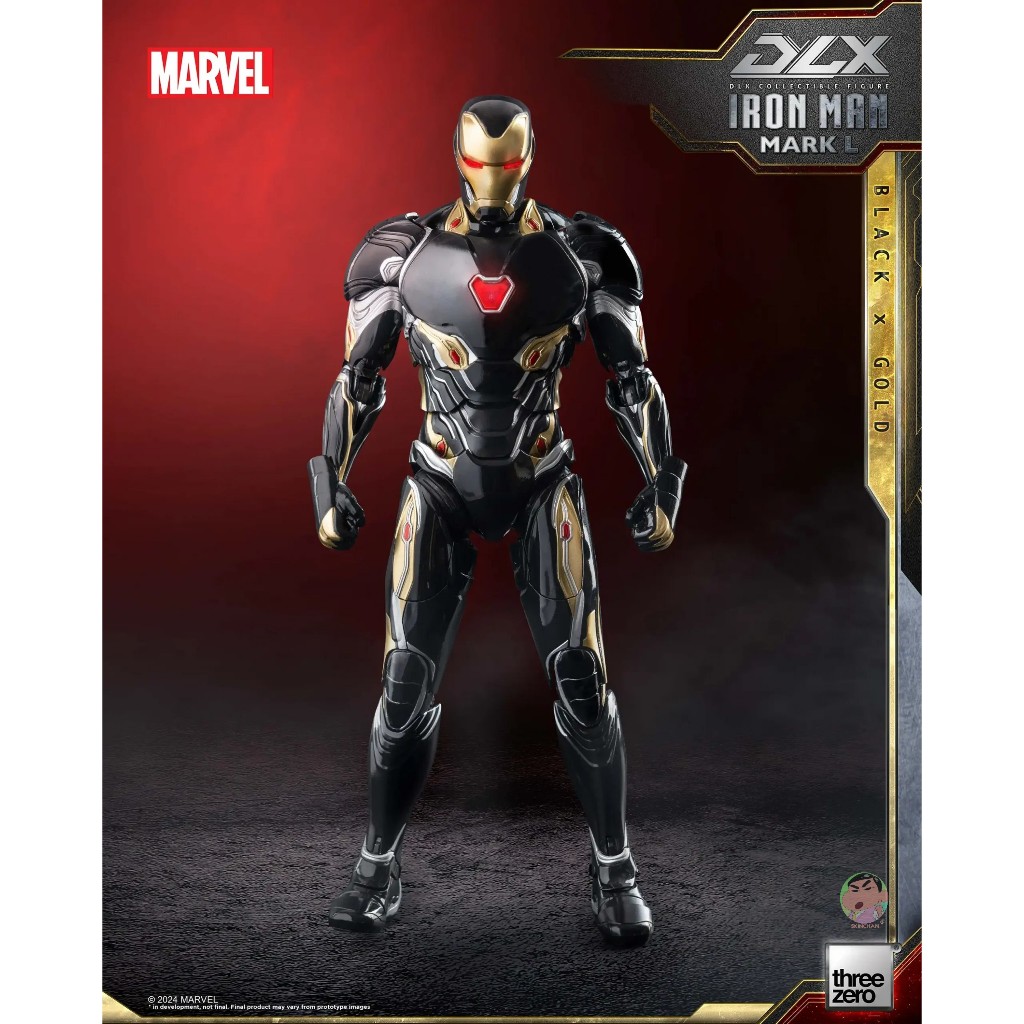 Threezero Marvel DLX Iron Man Mark 50 (Black X Gold) แอ็คชั่นฟิกเกอร์