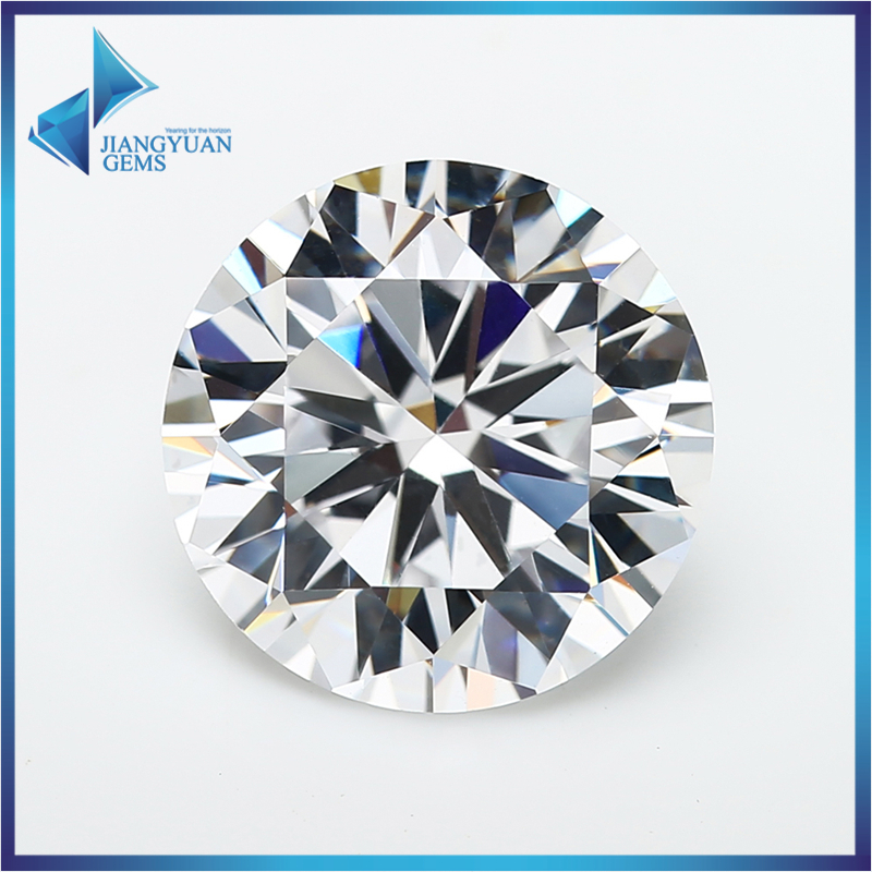 3 มม. ~ 15 มม.รอบตัดสีขาว Cubic Zirconia สังเคราะห์อัญมณี 5A หลวม CZ หินสําหรับเครื่องประดับ DIY