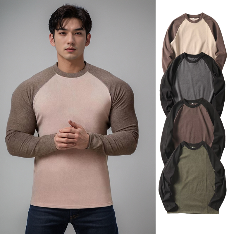 อบอุ่นด้านล่างแขนยาวยิมเสื้อผ้าผู้ชายต่อสู้สี