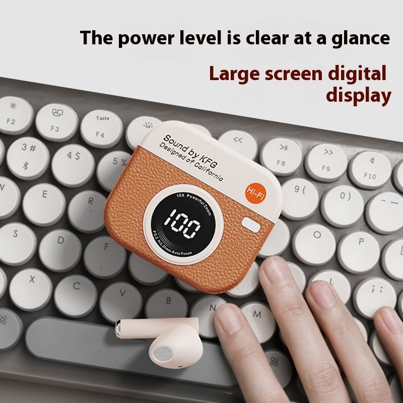 Tzuzl TWS หูฟังบลูทูธไร้สายที่แท้จริงหูฟังชนิดใส่ในหู ENC หูฟังตัดเสียงรบกวนพร้อมหูฟังบลูทูธหน้าจอ LED ควบคุมแบบสัมผัส