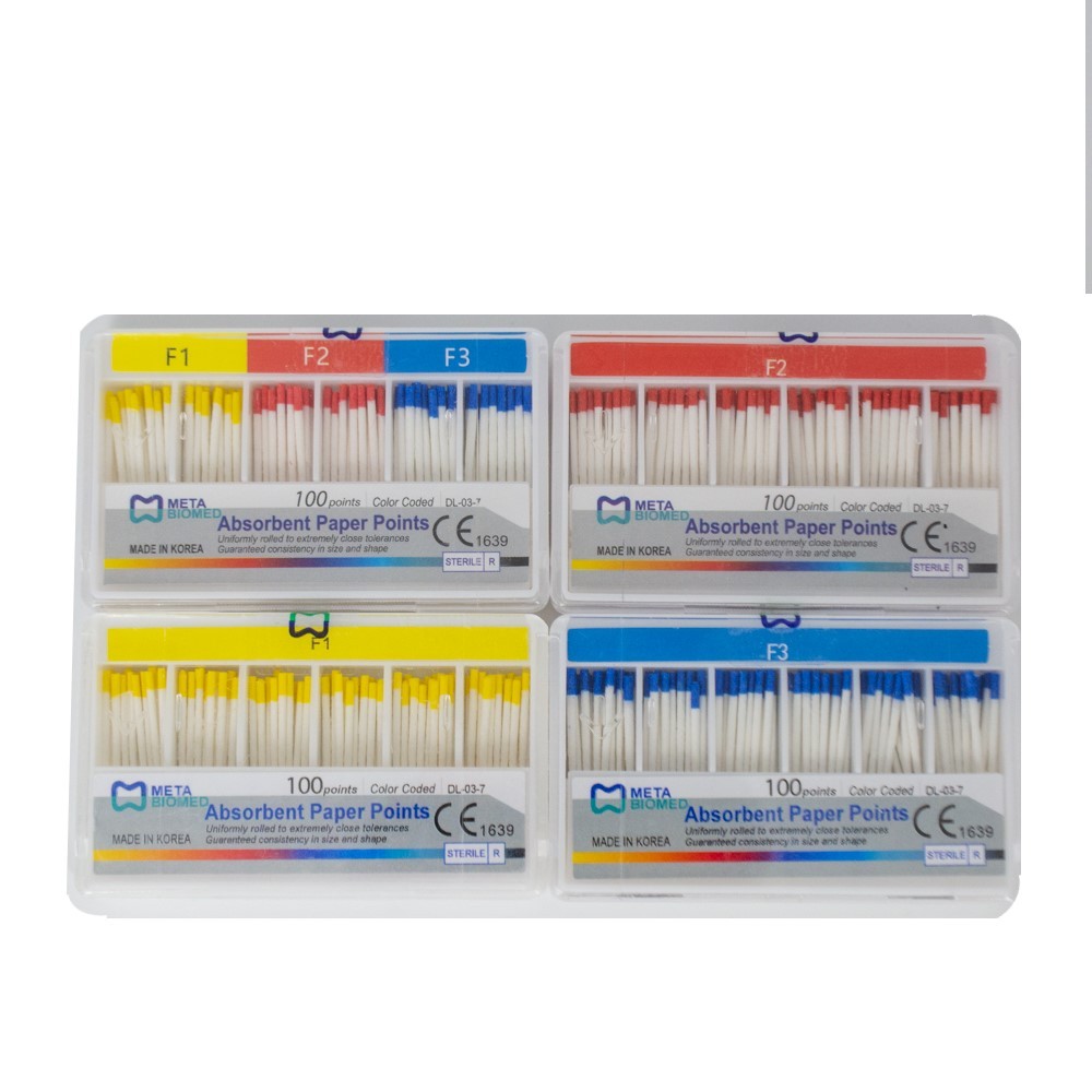 จุดกระดาษดูดซับทันตกรรม F1-F3 สําหรับไฟล์ Protaper