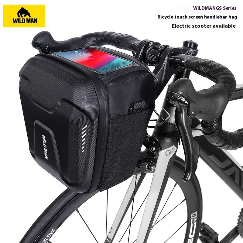 Wildman GS9 จักรยานเสือภูเขาขี่หน้าจอสัมผัส EVA Hard Shell ฝาครอบด้านหน้า
