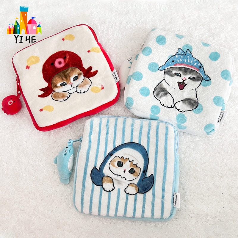 Mofusand กระเป๋า Mofusand กระเป๋า Mofusand กระเป๋าเหรียญกระเป๋าตุ๊กตาน่ารักกระเป๋าขนาดเล็ก Organizer