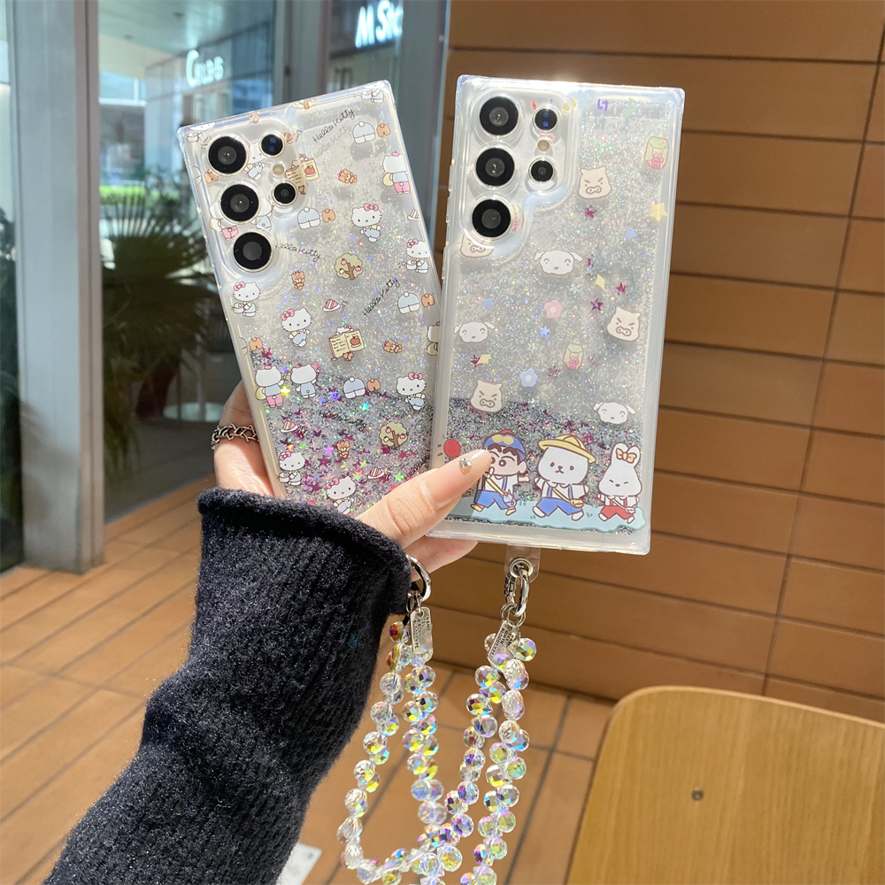 ทรายดูด การ์ตูนน่ารัก หมีขาว กระต่ายน้อย เคส Samsung Galaxy S26 Ultra S26 Plus S26 S25 Ultra S25 Plus S25 S24 Ultra S24 Plus S24 S23 Ultra Case เคสโทรศัพท์ใหม่ PC ป้องกันการตก เคสมือถือซัมซุง