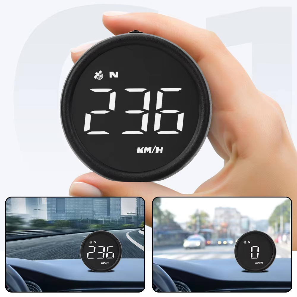 รถ Head Up Display Smart Gadgets GPS อุปกรณ์อิเล็กทรอนิกส์อัตโนมัติ HUD Digital Gauges Overspeed Alarm Speedometer KMH