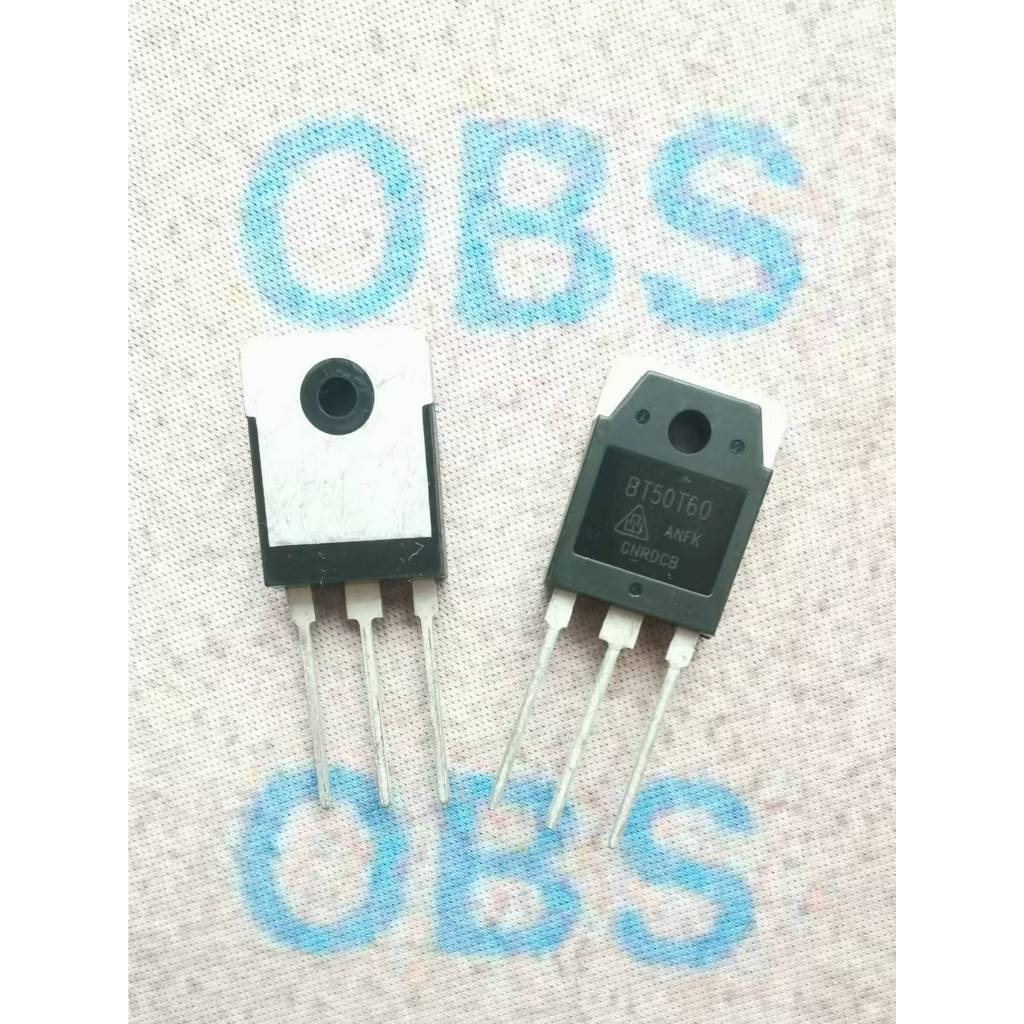 BT40T60 BT50T60 ชิ้น) ((2 BT60T60 Field Effect Tube TO3P 40A/600V ยี่ห้อใหม่ pxc4 ((2 ชิ้น)