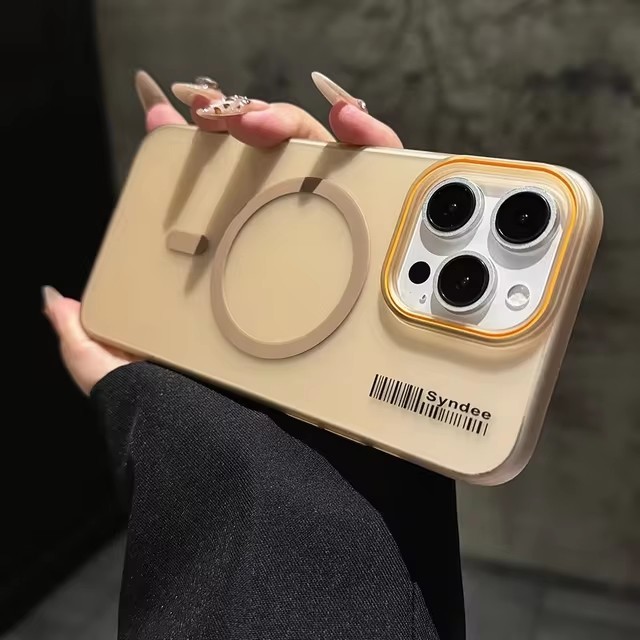 Matte Magnetic Hard PC สําหรับ iPhone 11 12 13 14 15 16 Pro Max Plus Magnetic Wireless Charger กันกระแทกปลอกฝาครอบ