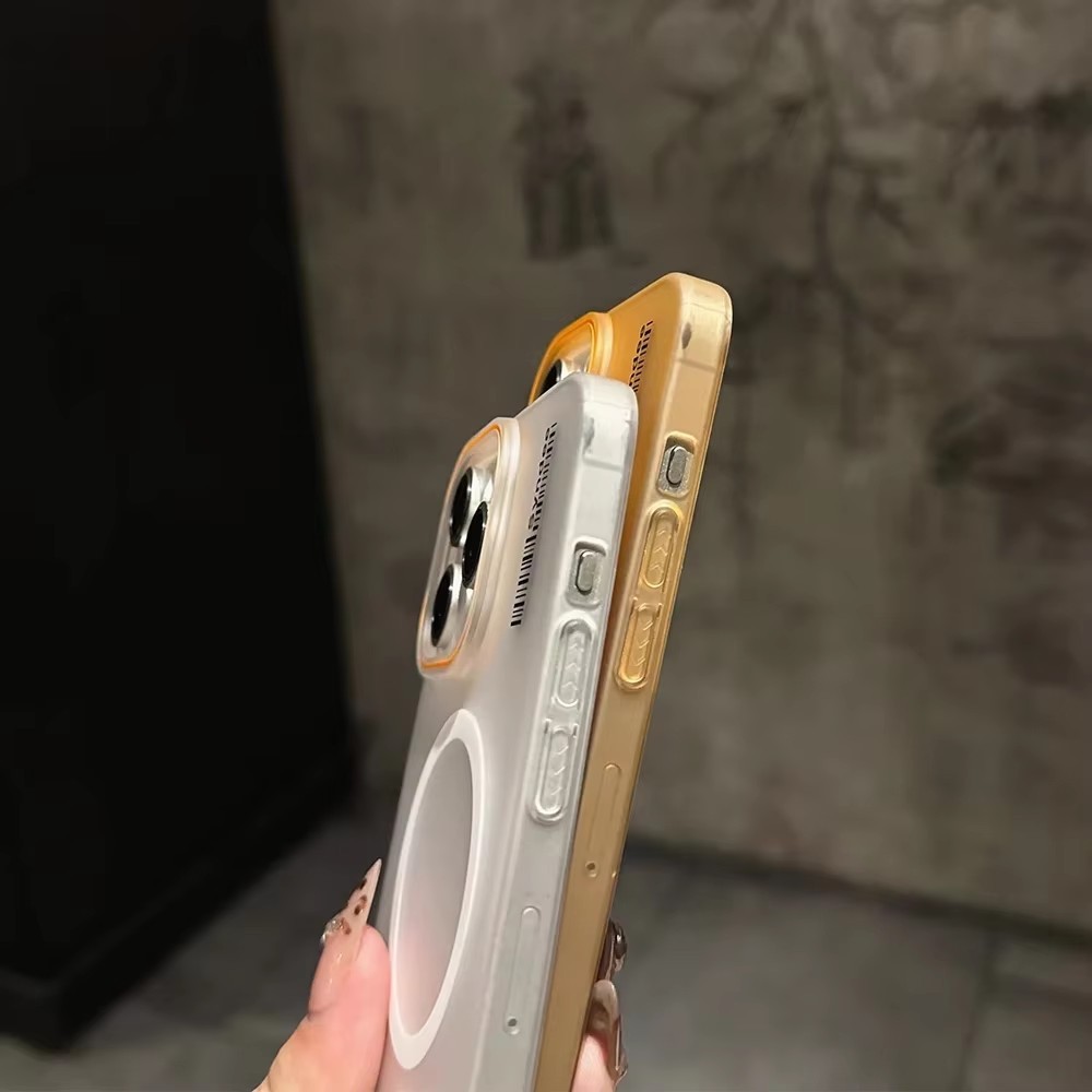Matte Magnetic Hard PC สําหรับ iPhone 11 12 13 14 15 16 Pro Max Plus Magnetic Wireless Charger กันกระแทกปลอกฝาครอบ - รูปที่ 4