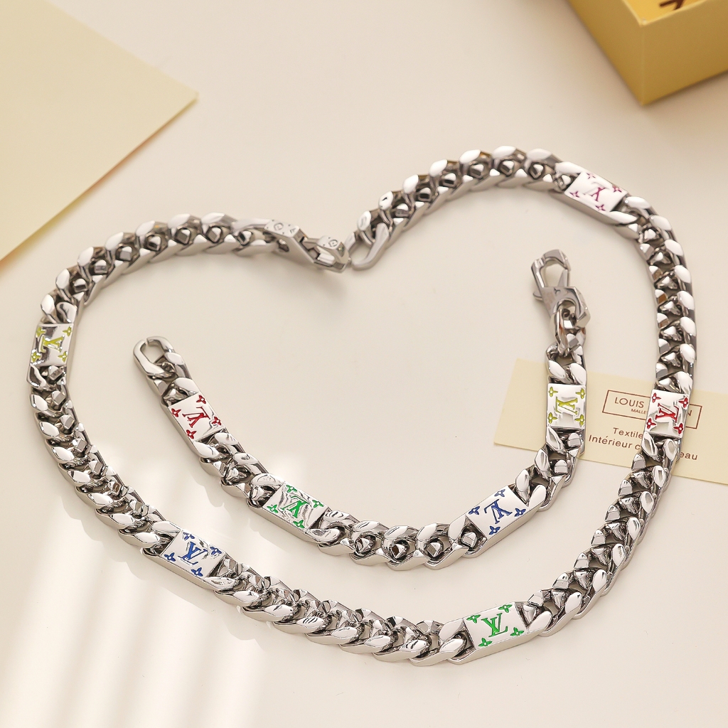 2025 ใหม่ VL สีสัน Cuba NECKLACE/BRACELET