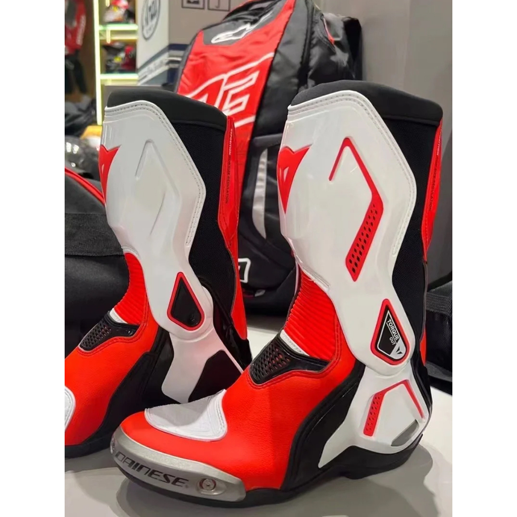 Dainese แรงบิด 3 รองเท้าแข่งรถจักรยานยนต์สําหรับอุปกรณ์สวมใส่เท้าเกียร์ขี่รถจักรยานยนต์ของผู้ชาย