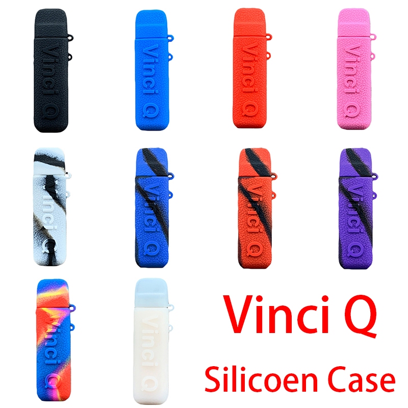 เคสซิลิโคนสําหรับ VooPoo Vinci Q พื้นผิวป้องกันผิวพร้อมเชือกเส้นเล็กฟรียางนุ่ม Shield Sleeve Wrap