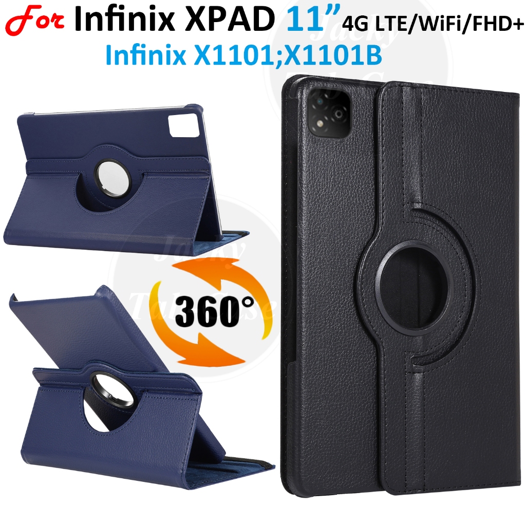 สําหรับ Infinix XPAD 11 นิ้ว 2024 Wi-Fi LTE FHD + 4G หมุนกรณีพลิกหนังสําหรับแท็บเล็ต Infinix X1101 X