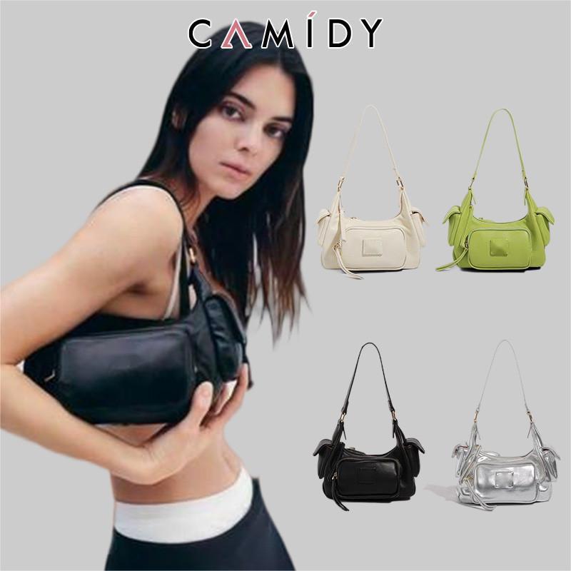 Camidy Niche กระเป๋าสะพายไหล่ ความจุขนาดใหญ่ มีหลายช่อง เรียบง่าย มีสไตล์ สําหรับผู้หญิง