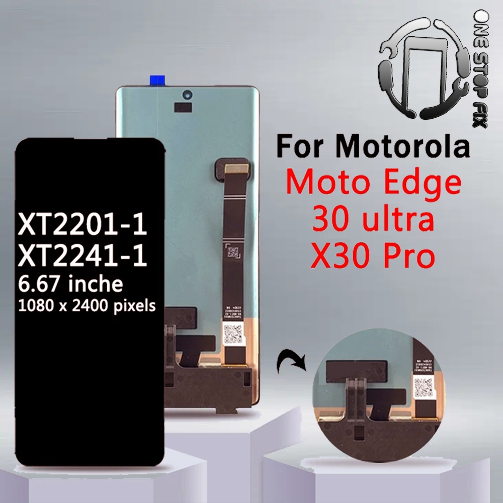 สําหรับ Motorola Moto Edge 30 ultra LCD XT-2201 จอแสดงผล Touch Panel Screen Digitizer สําหรับ Moto X