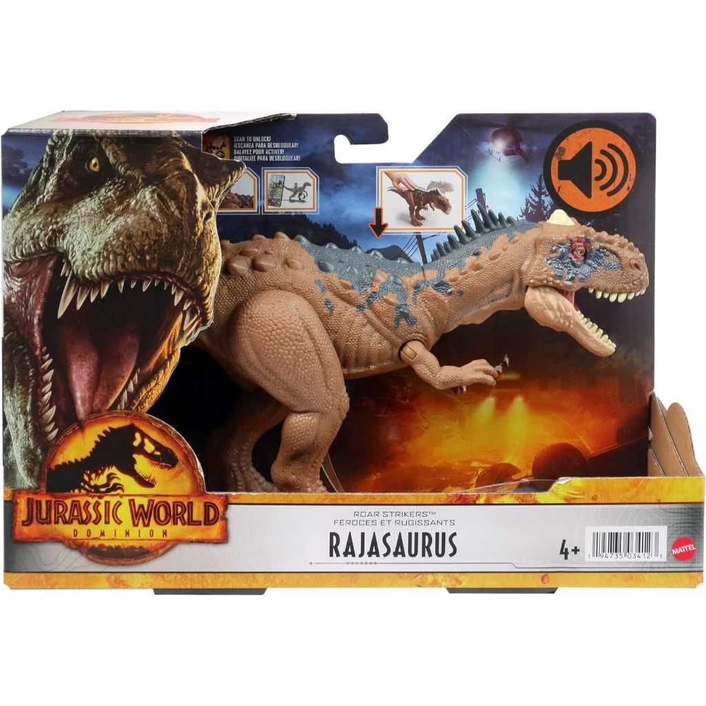 Mattel Jurassic World Rule Roararing Striker ไดโนเสาร์เคลื่อนย้ายได้, Roararing Voice and Attack Act