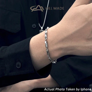 สร้อยข้อมือ Mobius เหล็กไทเทเนียมพื้นฐานสําหรับผู้ชายและคู่/ทุกวันแฟชั่นอเนกประสงค์ไม่ซีดจาง Wristchain HMB85