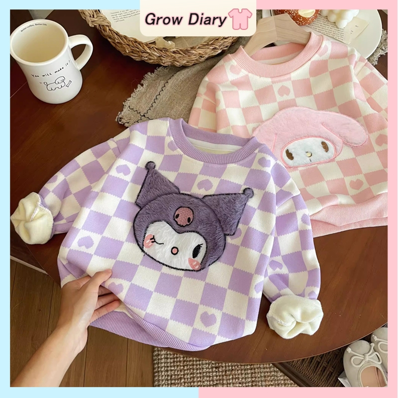 เด็กทารก บวก เสื้อกันหนาวขนแกะสาวการ์ตูน ทํานอง คุโรมิ สูงสุด 1-7 ปี