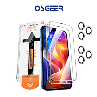 Oseer 2 แพ็คป้องกันหน้าจอ + 2 แพ็คกล้องเลนส์ Protector สําหร…