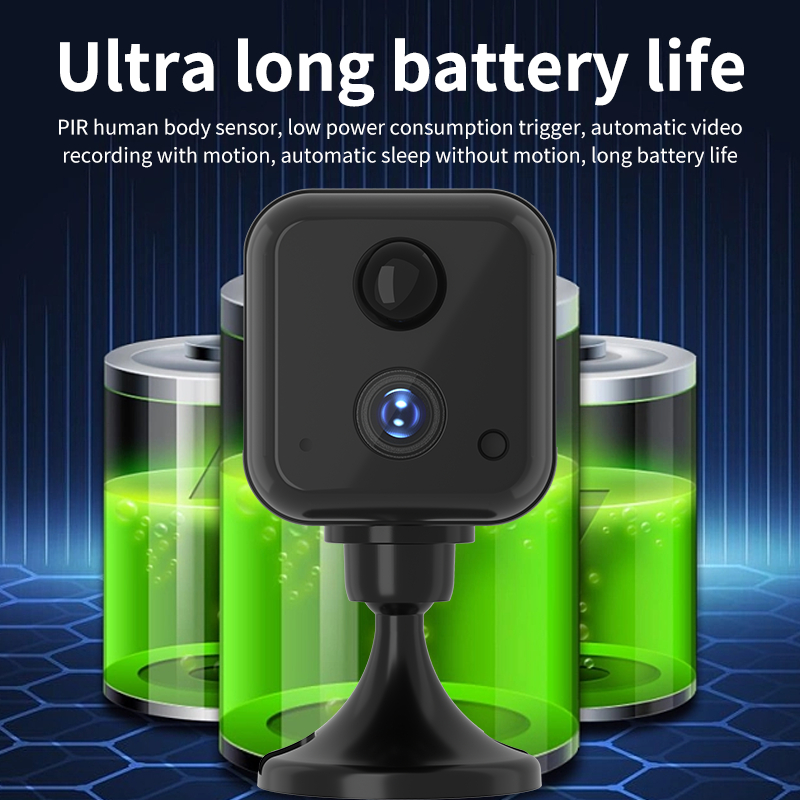 V360 pro 8MP กล้องขนาดเล็ก แบตเตอรี่ในตัว 4G SIM/WIFIกล้องวงจรปิดกลางคืนภาพสี เสียงสองทาง การบันทึกมุมกว้าง กล้องในร่ม