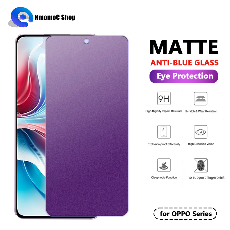 ฟิล์มกระจก ผิวด้าน ถนอมสายตา สําหรับ OPPO Find X8 Reno 12F 11F 8 8Z 8T 7Z 7 6 6Z 5 4 4z 4f SE Lite 3 Pro 2 2f 2z 10x Zoom 4G 5G