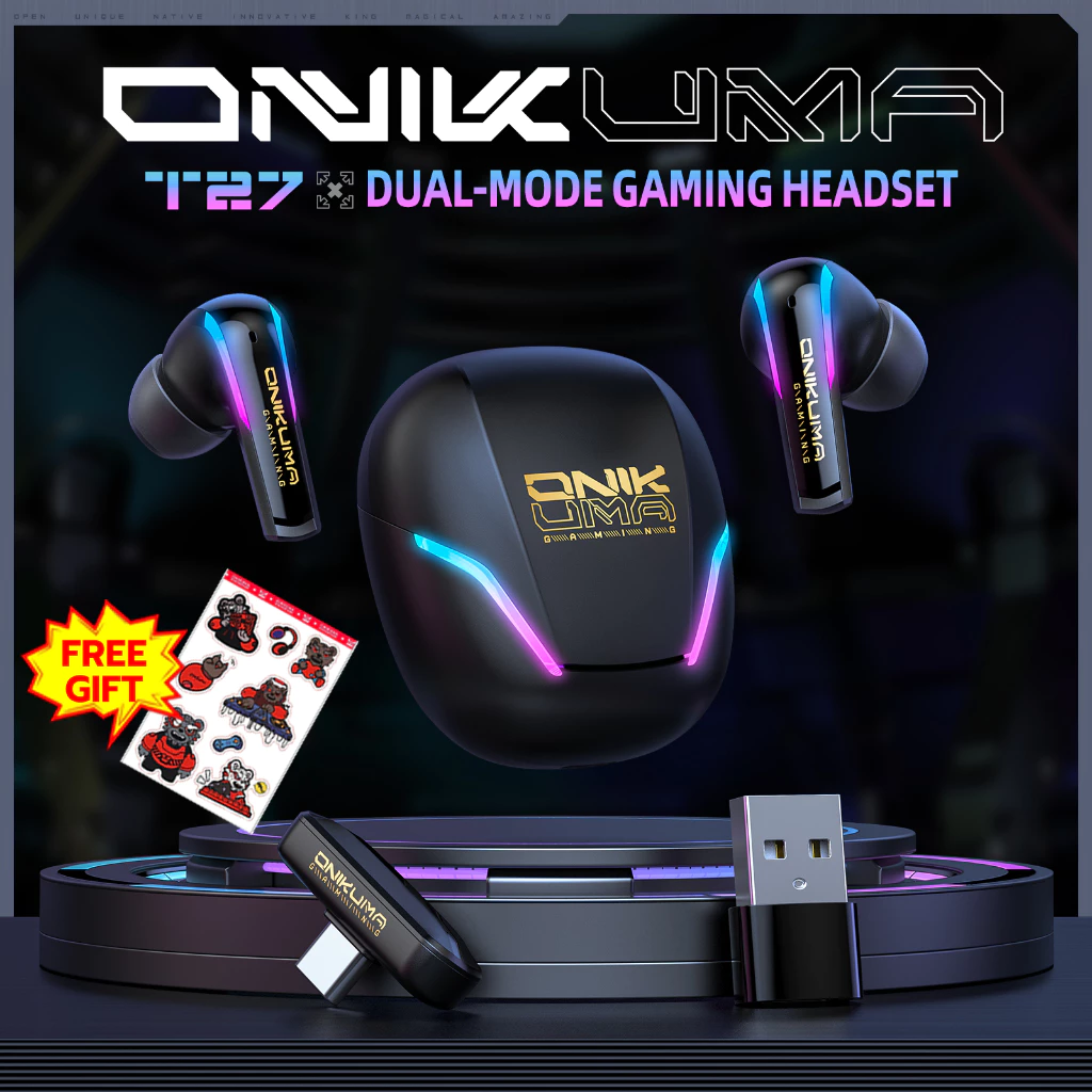 หูฟังเกมมิ่งไร้สาย ONIKUMA T27 บลูทูธ 5.3 สามโหมด thumbnail 3