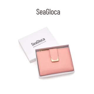 Seagloca ใหม่ กระเป๋าสตางค์ ใบสั้น หนัง PU มีซิป แฟชั่นสําหรับสตรี No 1617