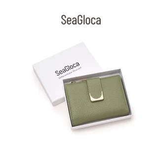 Seagloca ใหม่ กระเป๋าสตางค์ ใบสั้น หนัง PU มีซิป แฟชั่นสําหรับสตรี No 1617