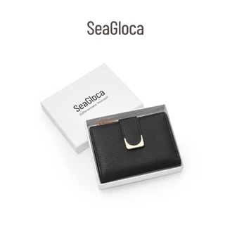 Seagloca ใหม่ กระเป๋าสตางค์ ใบสั้น หนัง PU มีซิป แฟชั่นสําหรับสตรี No 1617