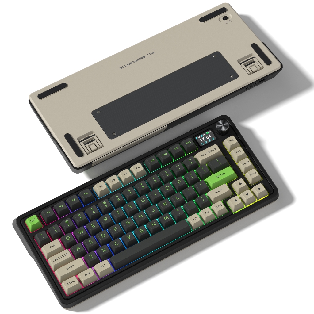Fl-esports CMK75 75% ปะเก็นคีย์บอร์ดแบบกลไก Tri-Mode Hot-Swappable RGB Backlit คีย์บอร์ด