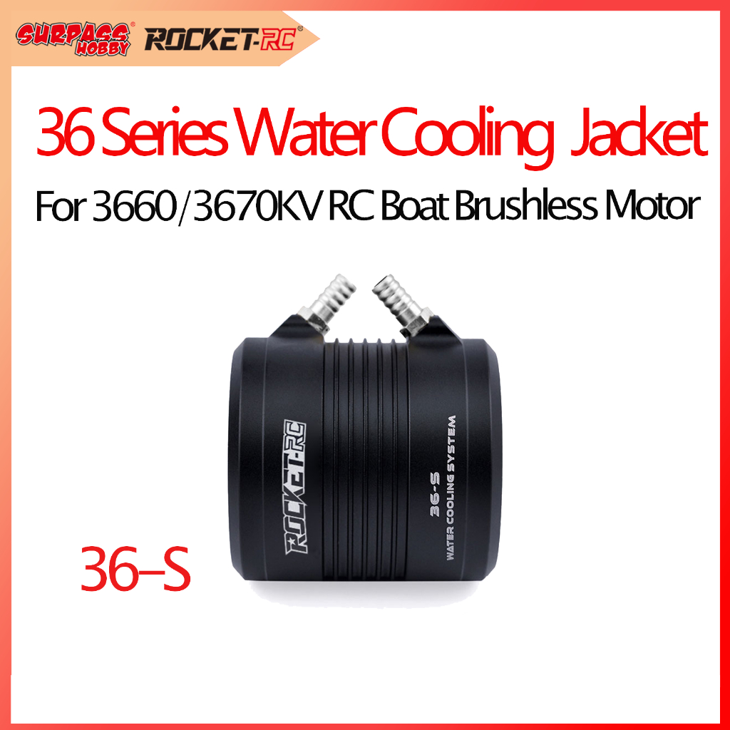 Surpass HOBBY Rocket Water Cooling Jacket 36 มม.36-S สําหรับ 3660 3670 RC เรือมอเตอร์ไร้แปรงส่วนประก