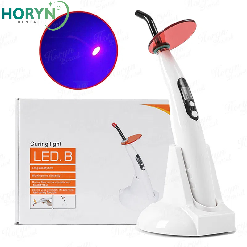 Horyn ทันตกรรมนกหัวขวานไร้สาย Curing Light 5W LED โคมไฟบ่มไร้สาย LED.B Cure UV โคมไฟ