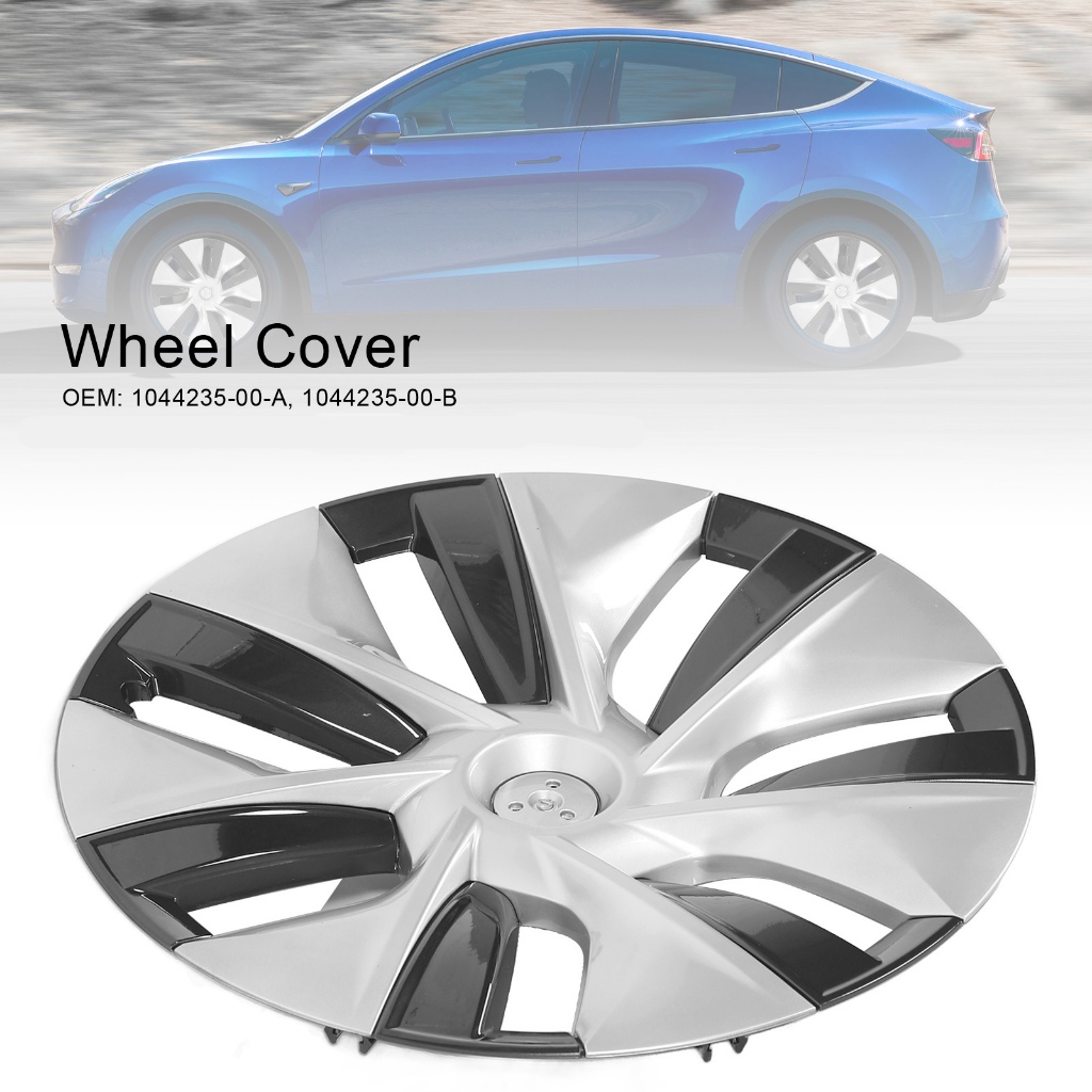 ALABAMAR ฝาครอบล้อ 1044235-00-A ทนทานป้องกันล้อ Hubcap สำหรับ Tesla รุ่น Y 2020 ถึง 2023