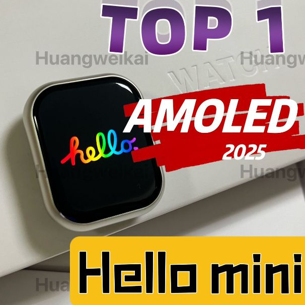 2025 ล่าสุด S9 mini helloWatch 9Mini 38/40/41 มม.สมาร์ทวอทช์หน้าจอ AMOLED ฟรี 3 สาย 1.75 นิ้วสําหรับสมาร์ทวอทช์ผู้หญิงและผู้ชาย BT call VS hello 3mini hk10