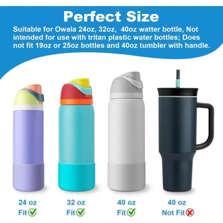 [จัดส่งตลอด 24 ชั่วโมง] Owala 16oz/24oz/32oz บูตขวดน้ําซิลิโคน, การป้องกันกันลื่น 1 ชิ้น, การดื่มฟรี/บิด
