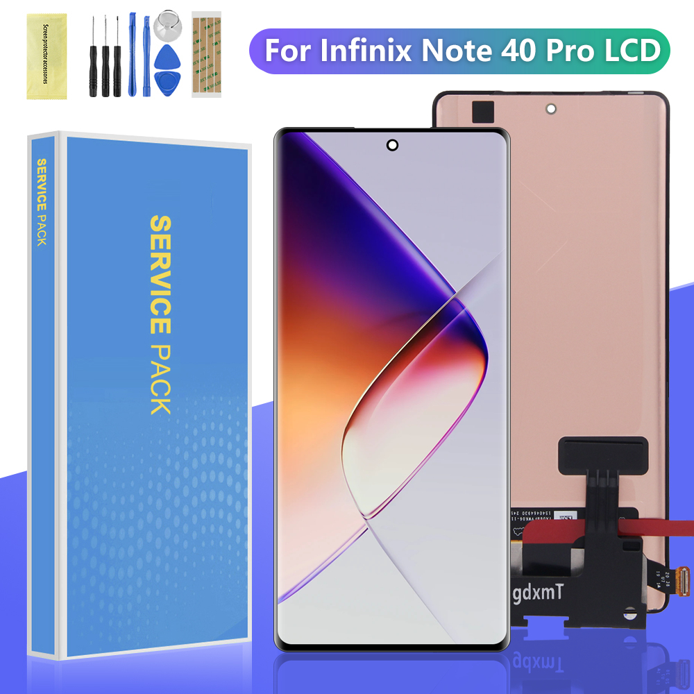 Infinix Note 40 Pro+ 5G/หมายเหตุ40 Pro 4G 5GจอแสดงผลLCDหน้าจอสัมผัสX6851B X6851 X6852 Digitizer Assembly
