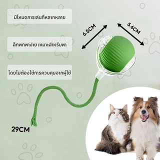 3สี😽ของเล่นแมวอัจฉริยะ ลูกบอลแมวอัติโนมัติ สําหรับฝึกสุนัข แมว หมุนได้ 360 องศา เรืองแสง